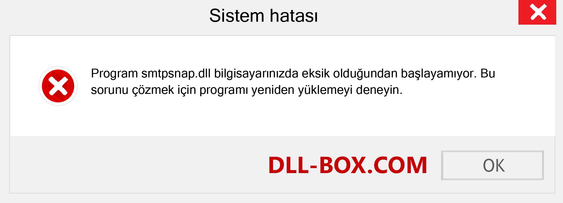 smtpsnap.dll dosyası eksik mi? Windows 7, 8, 10 için İndirin - Windows'ta smtpsnap dll Eksik Hatasını Düzeltin, fotoğraflar, resimler